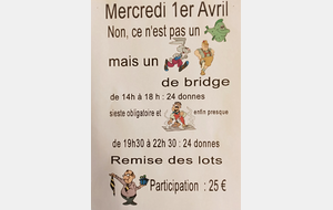 MARATHON DE BRIDGE LE 1° AVRIL
